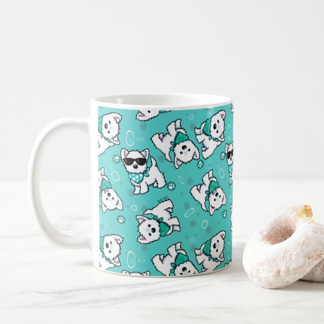 Cutieface Westies Kaffemugg (Med munk)