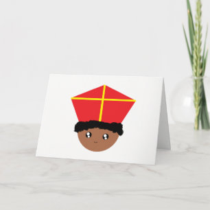Cutieful lurar den konstSt Nicholas miteren Zwarte Helgkort