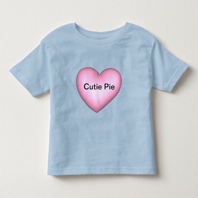 CutiePie Anpassade Conversation Heart Valentine T Shirt (Framsida)