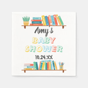Cuties Bok Nerd ThLED Background Baby Shower Pappersservett