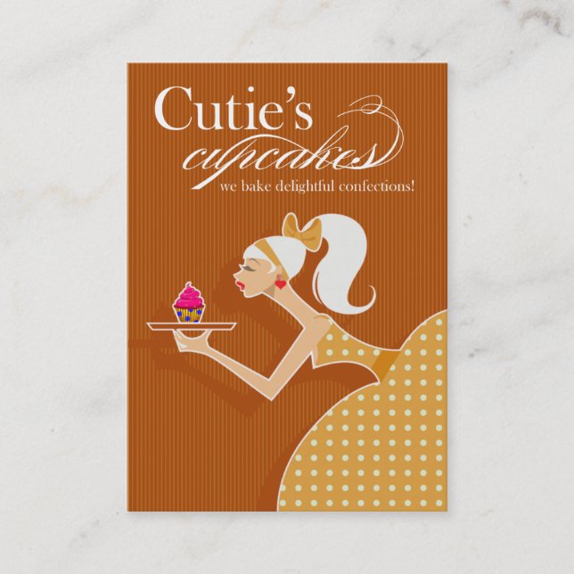Cuties muffins - Confectionsefterrättbakelser Visitkort (Framsida)