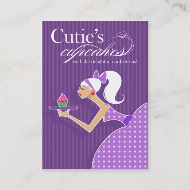 Cuties muffins - Confectionsefterrättbakelser Visitkort (Framsida)