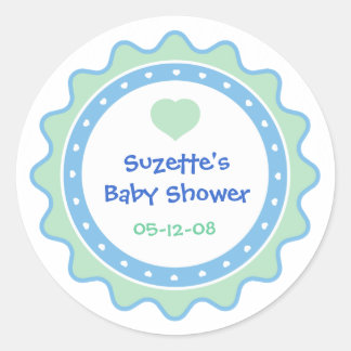 Cutietoots Baby Shower Party Favor Klistermärke