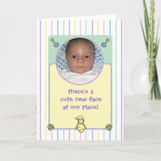 Cutietoots Birth Announcment (Boy eller Girl) Meddelande