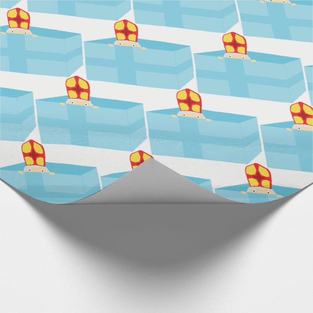 Cutinice Kids Art Cute Funny St Nick Sinterklaas Presentpapper (Hörn)