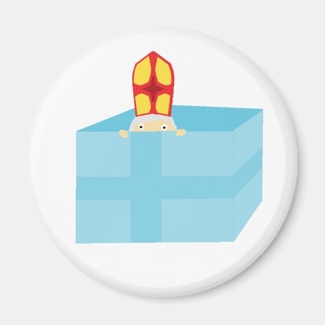 Cutinice Kids Art Funny St. Nicholas Sinterklaas Magnet (Framsidan)