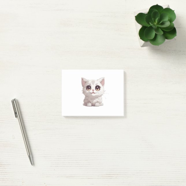 cutisk katt post-it block (Kontor)