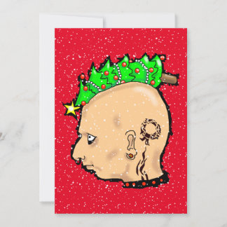 CUTK PUNK CHRISTMAS Red Helgdag Card Julkort