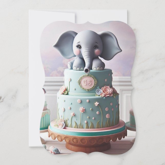 CUTLE LITTLE ELEPHANTS LAGRAR CAKE (Framsida)