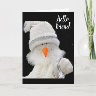 CUTLE LITTLE SNÖGUBBE SÄGER *GOD JUL TILL DIG** KORT