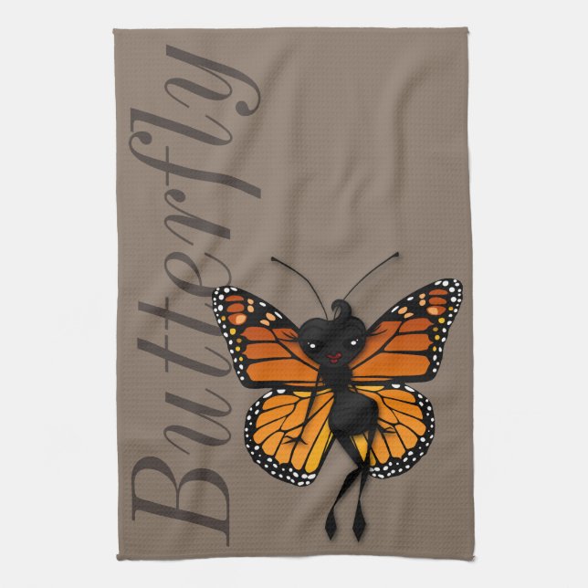 CUTMONARCH BUTTERFLY DAM KITCHEN DISH TOWEL KÖKSHANDDUK (Vertikal)