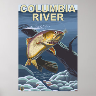 Cutmynning Trout Kor-Section Poster