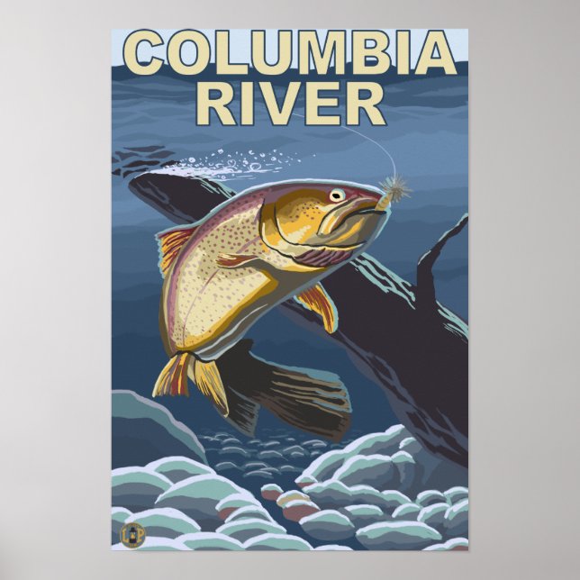 Cutmynning Trout Kor-Section Poster (Framsidan)