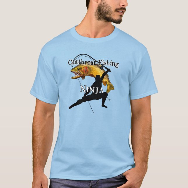 Cutmynningslucka Fiske efter ninja Light Fishing T Shirt (Framsida)