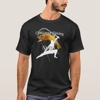 Cutmynningslucka Fiske efter Ninja-Mörken Fiske T Shirt
