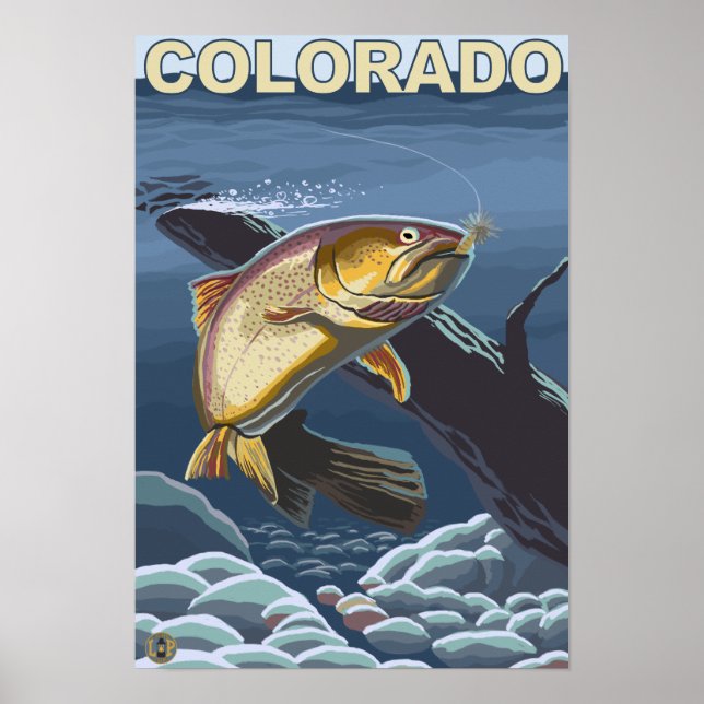 Cutmynningtrout FishingColorado Poster (Framsidan)