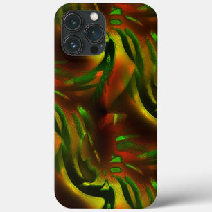 Cutout stil grönt löv med digitala repor