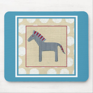 Cutout Zebra på Cream-bakgrunden Musmatta