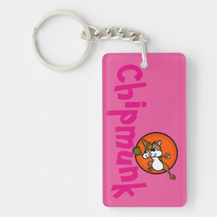 CUTTECKNAD STIL CHIPMUNK RETANGLE NYCKELRING