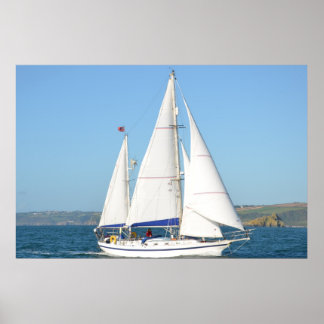 Cutter Ketch under Fullt Sail Poster