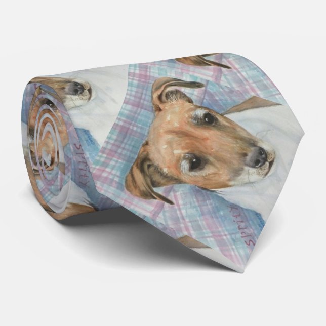 CUTTERRIER PET HUND ROLIGT NECK TIE SLIPS (Rullad)