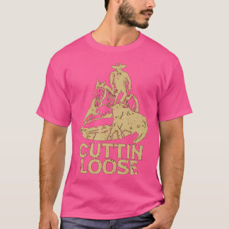 Cuttin Loose Kärlek Western Horse Riding Cowboykli T Shirt