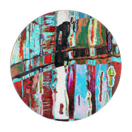 Cutting Board Collapse Reflection Abstract Design