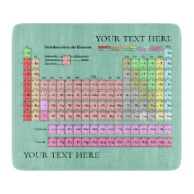 Cutting Board Periodic Table Rounded Corners