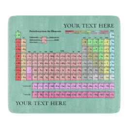 Cutting Board Periodic Table Rounded Corners