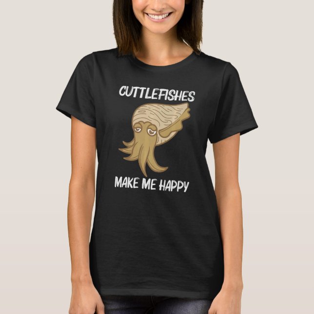 Cuttlefish For Men Women Sea Creature Animal T Shirt (Framsida)