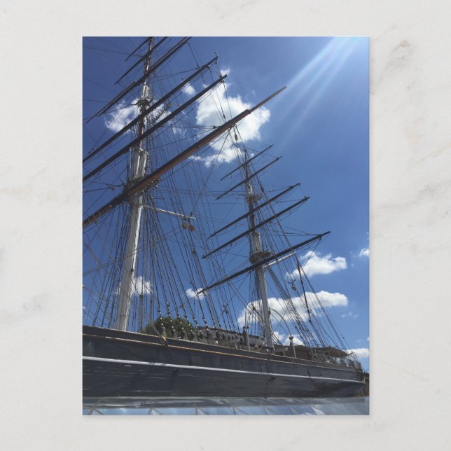 Cutty Sark London UK Boat Photo Postcard Vykort (Framsida)