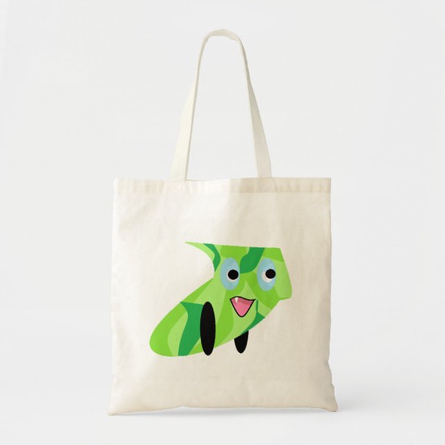 Cuturetisk Kids Art Design Cute Grönt Puppy Tygkasse (Framsidan)