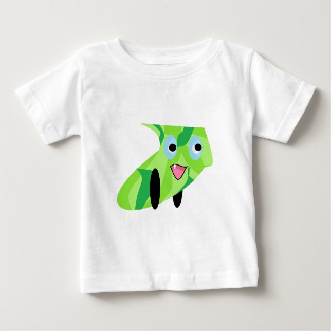 Cuturey-Hund för anpassad Kids Art Design Cute Grö Tee (Framsida)