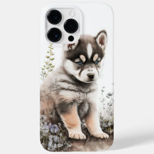 CUTWATERCOLOR ALASKAN MALAMUTE PUPPY HUND