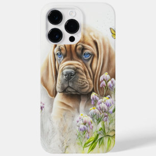 CUTWATERCOLOR RED BROWN MASTIFF PUPPY HUND