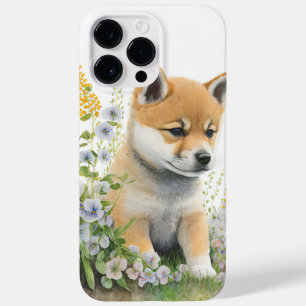 CUTWATERCOLOR SHIBA INU PUPPY