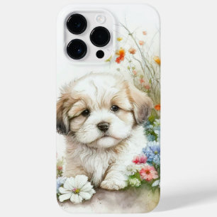 CUTWATERCOLOR SHIH TZU PUPPY HUND