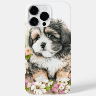 CUTWATERCOLOR SHIH TZU PUPPY HUND