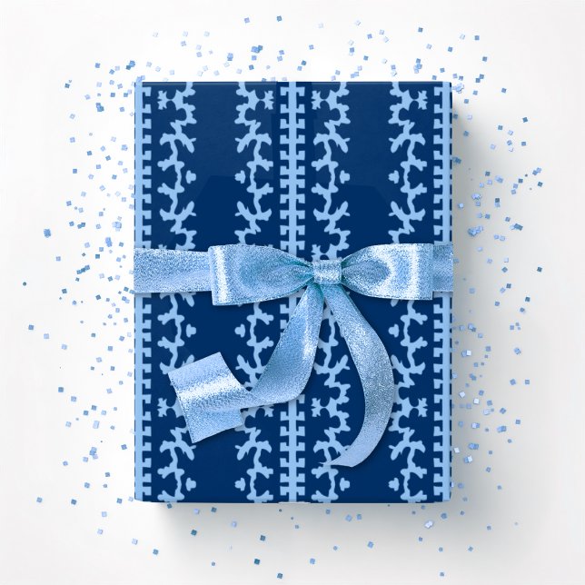 Cutwork Vine i Blå Indigo Presentpapper (Skapare uppladdad)