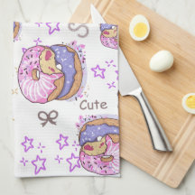 Cuty and pretty sweet donuts Modern purple