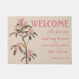 Cuviers Kinglet Bird and Verse Doormat