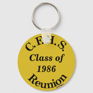 Cuyahoga Falls High School Reunion - guld nyckel Nyckelring