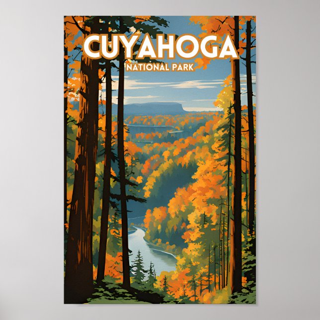 Cuyahoga nationalpark poster (Framsidan)