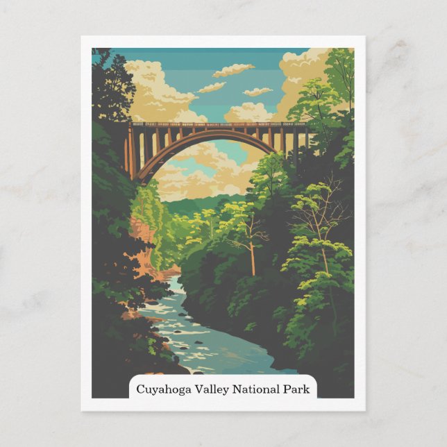Cuyahoga Valley National Park Ohio USA Postcard Vykort (Framsida)