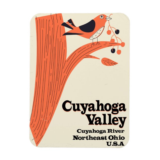 Cuyahoga Valley nationalpark Magnet (Vertikal)