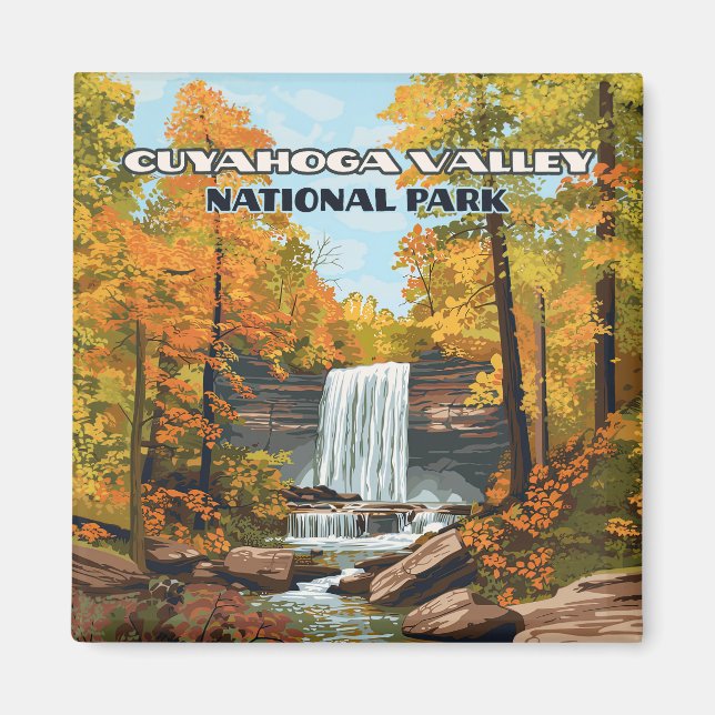 Cuyahoga Valley nationalpark Ohio Cleveland Magnet (Framsidan)