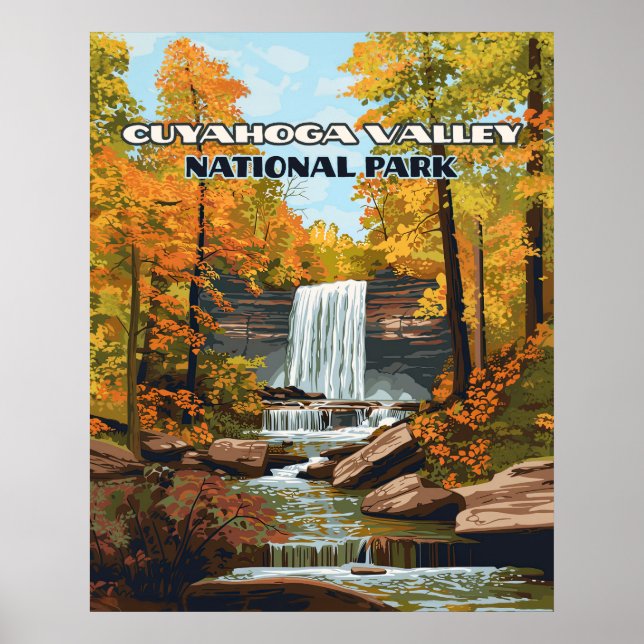 Cuyahoga Valley nationalpark Ohio Cleveland Poster (Framsidan)