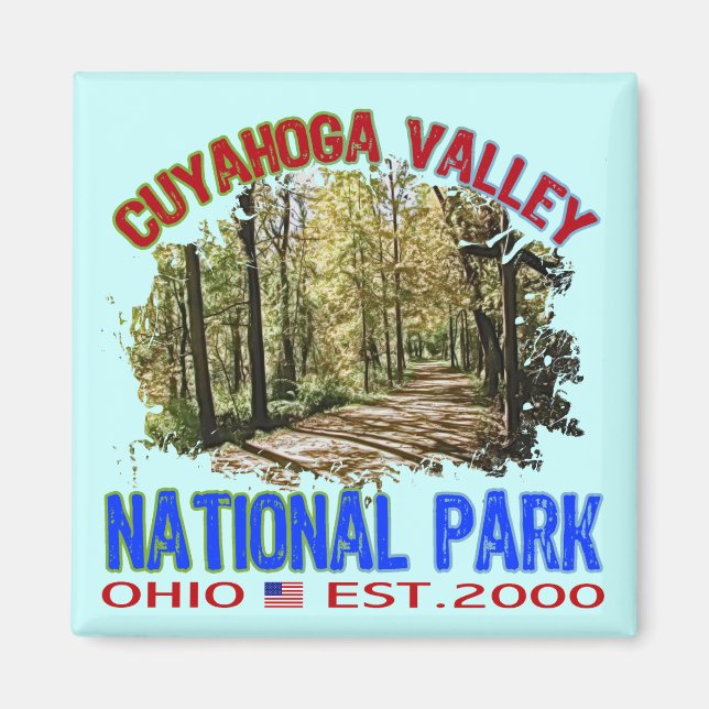 Cuyahoga Valley nationalpark, Ohio Magnet (Framsidan)