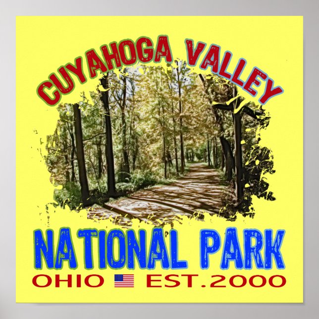Cuyahoga Valley nationalpark, Ohio Poster (Framsidan)