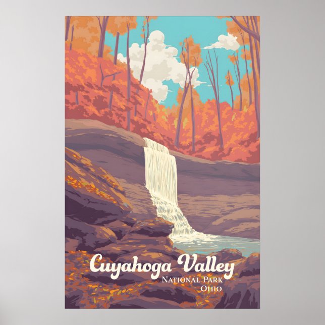 Cuyahoga Valley nationalpark Resaffisch Poster (Framsidan)